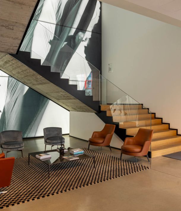 scala ingresso vetro